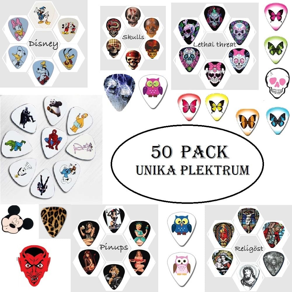 50 pack unika plektrum Storpack