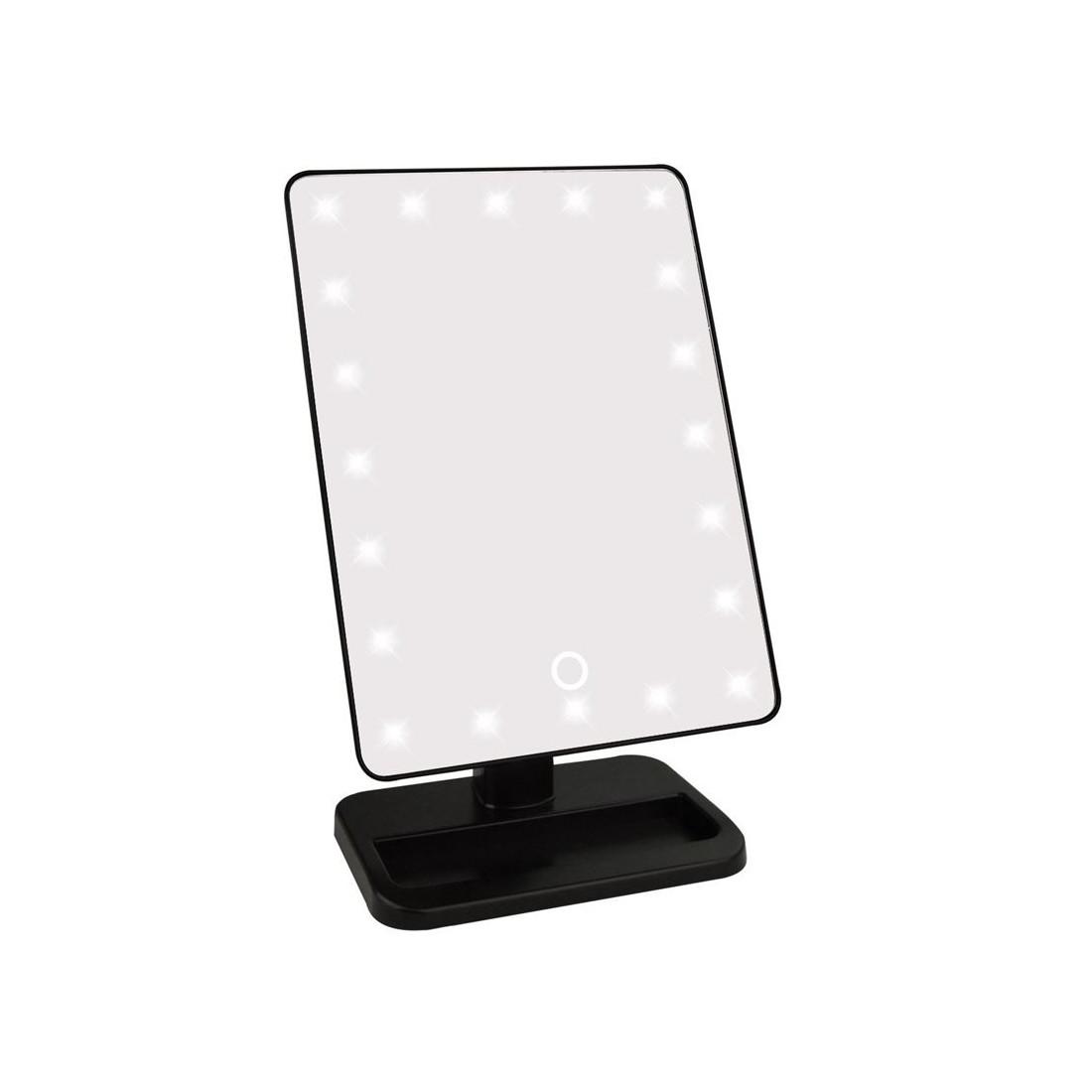 Hollywood Makeupsejl med 21 LED lys, UNIQ - sort