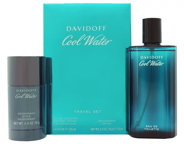 Davidoff Cool Water Gavesett 125ml EDT + 70g Deodorant Stift