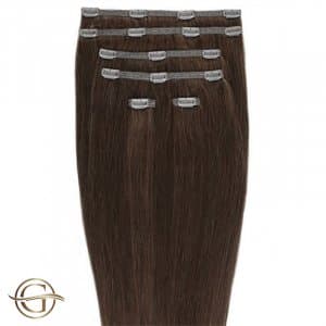 Gold24 Clip-on Hair Extensions #33 Rödbrun 50cm - 7 delar