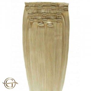 Gold24 Clip-on Hair Extensions #27 Mellemblond 50cm - 7 dele