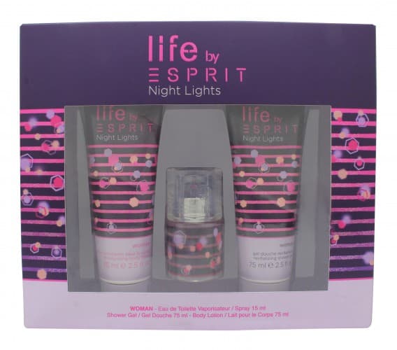Esprit Night Light Gavesett 15ml EDT + 75ml Shower Gel + 75ml Body Lotion