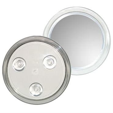 UNIQ Mini Spegel 5X förstoring + sugkoppar - Vit
