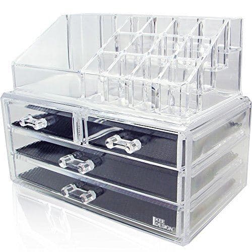 AVERY® Makeup Organizer akryl med 4 lådor
