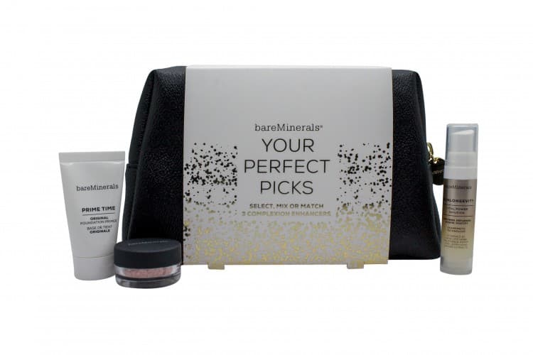bareMinerals Your Perfect Picks Presentset 15ml Primer + 0.75g Finishing Powder + 25ml Face Serum + Sminkväska