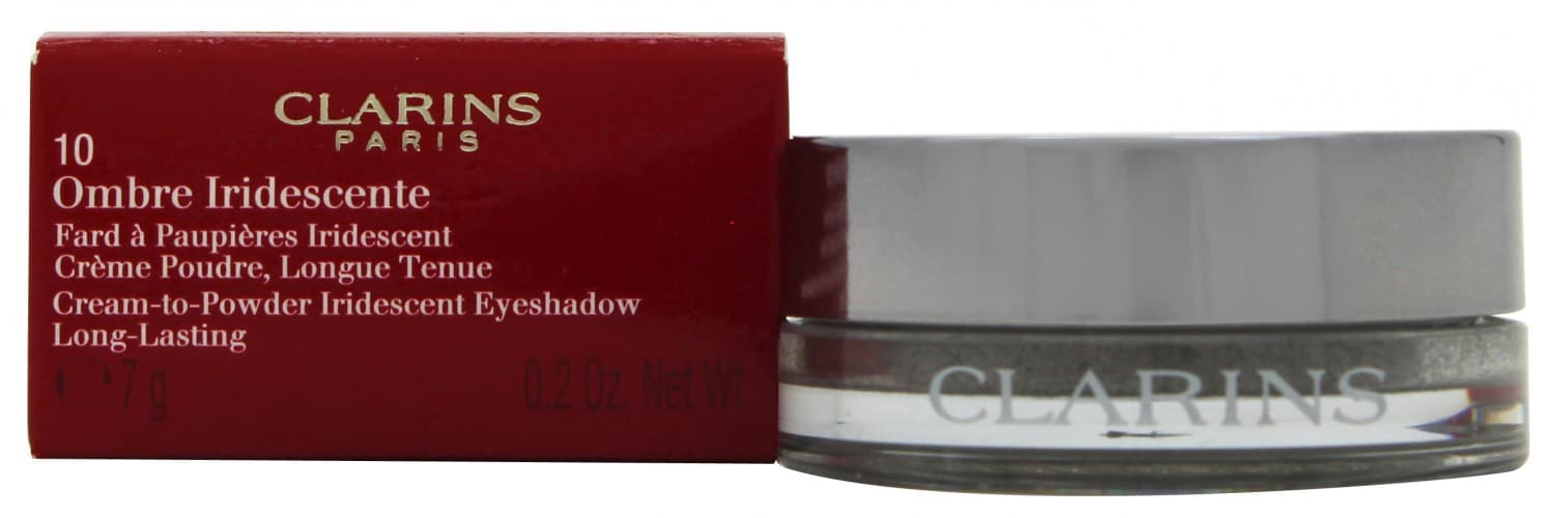 Clarins Ombre Iridescente Cream-to-Powder Eyeshadow 7g - 10 Silver Grey