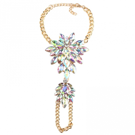 Fotlänk Boho Big Crystal - Rainbow
