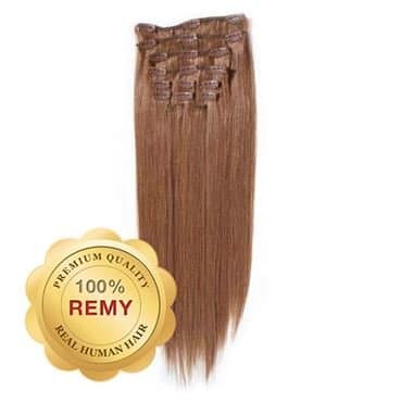 Remy Clip-on Löshår #30 Mörk Kastanj 40 cm