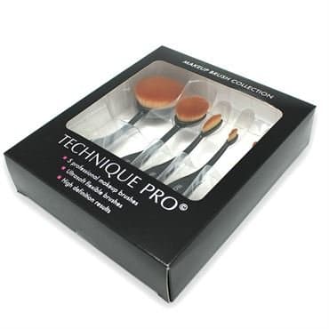 Technique PRO Meikkiharjasetti - 5 osaa (Oval Brushes)
