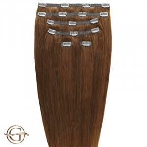 Gold24 Clip-on Hair Extensions #12 Ljusbrun 60cm - 7 delar
