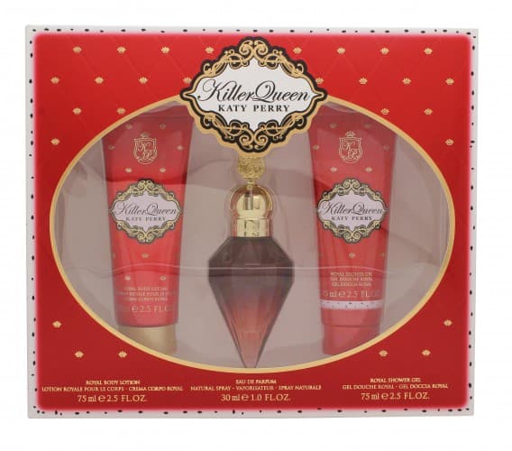 Katy Perry Killer Queen Gavesæt 30ml EDP + 75ml Body Lotion + 75ml Shower Gel