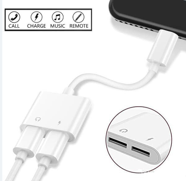 2 in 1 iPhone 7/8/X Dual Lightning Adapter / Splitter