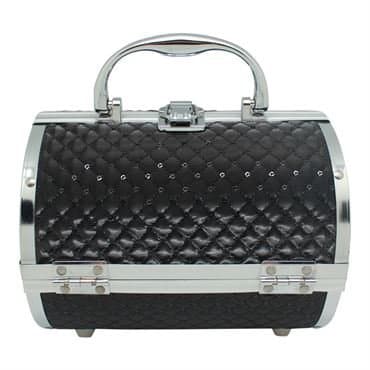 AVERY® Makeup Taske / Smykkeskrin Aluminium - Sort