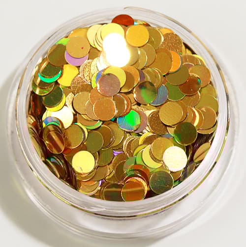 1st Runda dots glitter Guld