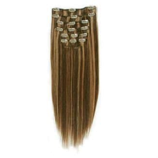 Remy Clip-on Hiustenpidennykset #4/27 Keskiruskea/ Tummanvaalea Mix 50 cm