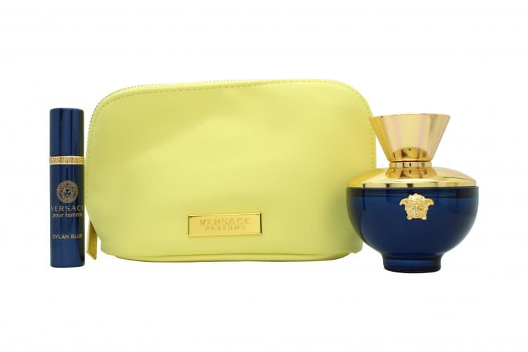 Versace Pour Femme Dylan Blue Gift Set 100ml EDP + 10ml EDP + Pouch