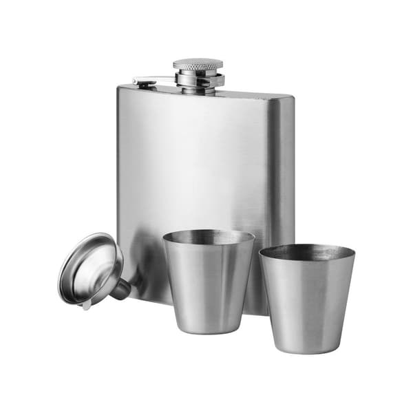 Deluxe Lommelærke m/ 2 glas og tragt - leveres i gaveæske