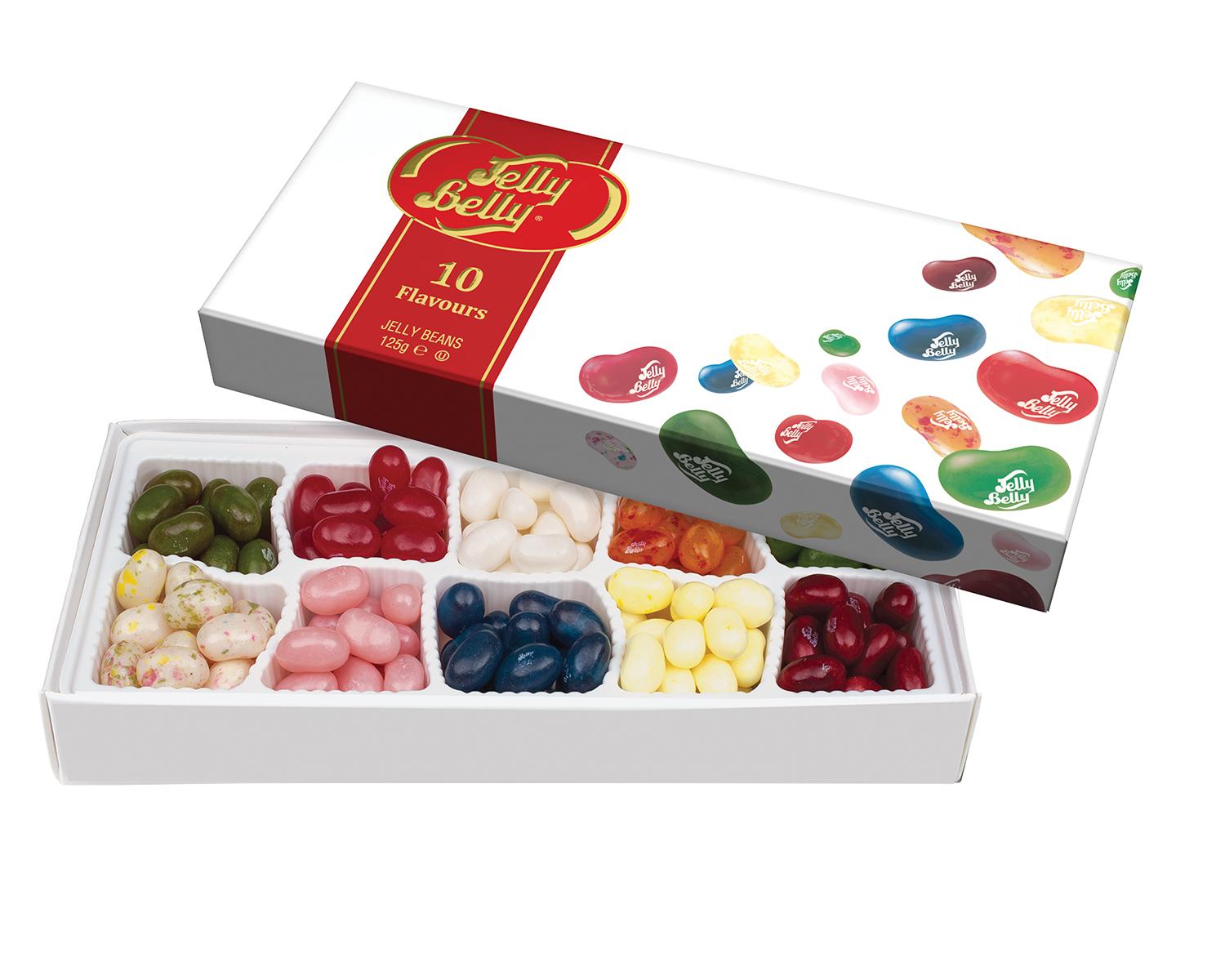 Jelly Belly® Jelly Beans Presentaskt 10 smaker, 125g.