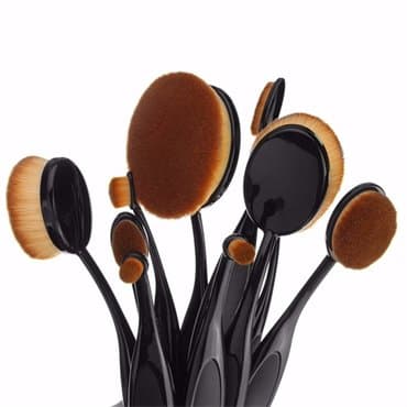 Mermaid® Meikkiharjat (Oval Brushes) - 10 kpl