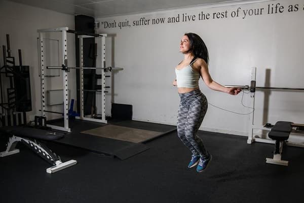 PRO Hopprep / Speedrope för crossfit, träning och fitness, svart
