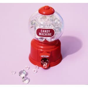 Candy Machine / Tyggegummimaskine - Rød