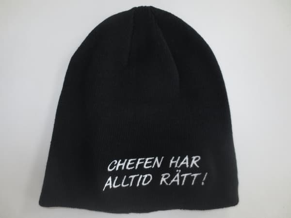 CHEFEN HAR ALLTID RÄTT! Beanie Mössa