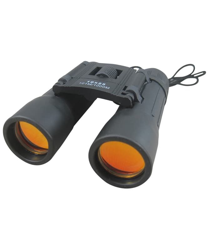 Binokulär kikare, 10 x förstoring, 25mm objektiv