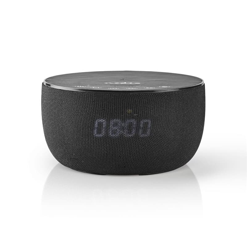 Bluetooth® Speaker with Wireless Charging | 30 W | Clock | Black