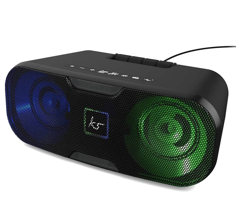 KITSOUND Højttaler SLAM XL Trådløs RGB-LED 100W Sort
