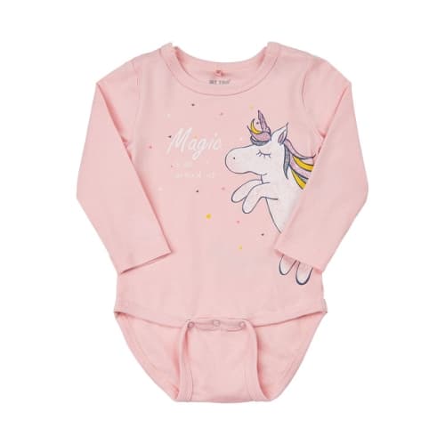 Långärmad Body, Rosa