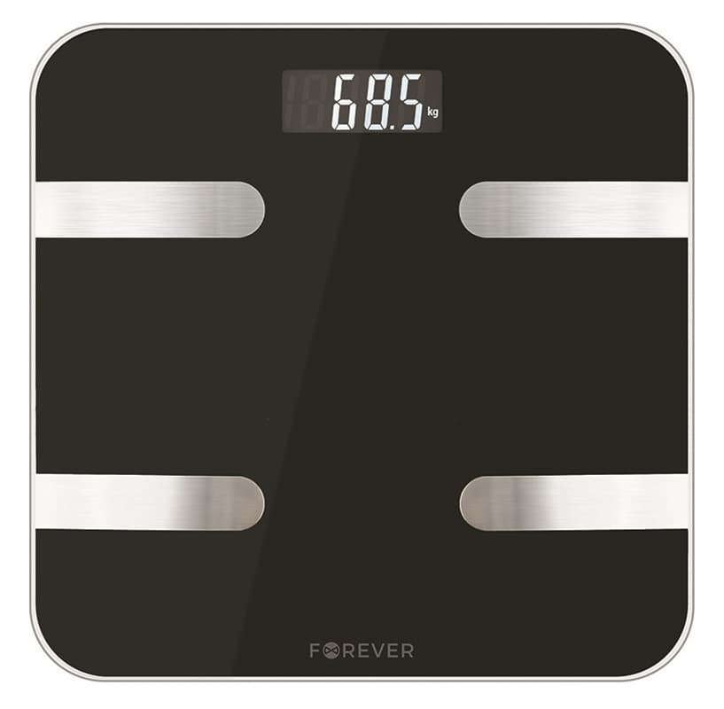 Smart personvåg med Bluetooth, Forever Smart Scale AS-100, svart