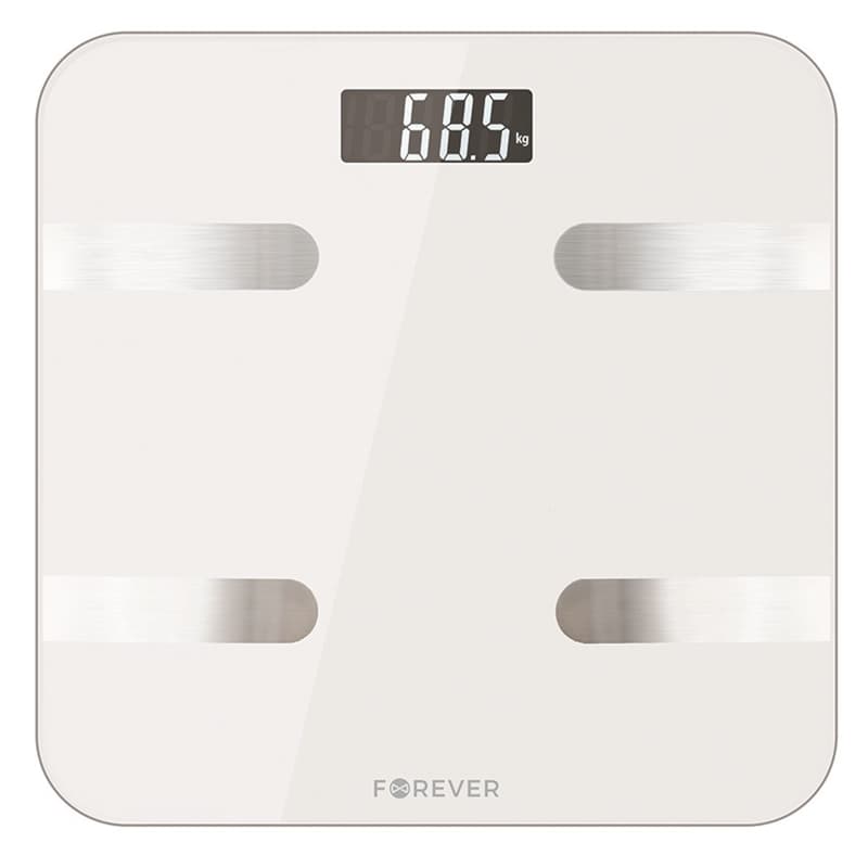 Forever Smart Scale AS-100, Personvåg med bluetooth - Vit