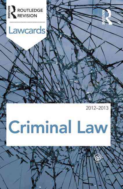 Criminal Lawcards 2012-2013