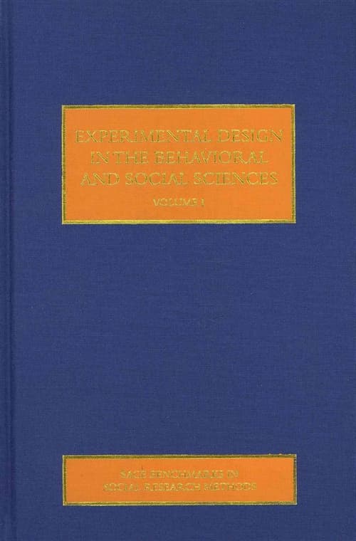 Experimental Design in the Behavioral and Social Sciences
