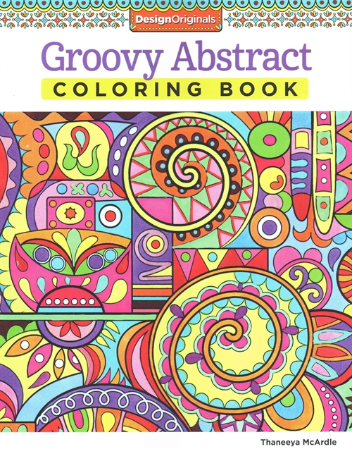 Groovy Abstract Coloring Book
