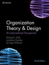 Organization theory & design - an international perspective