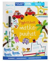 Pyyhittävät matkapuuhat -puuhakirja 4-6 v