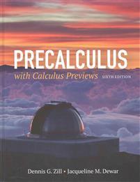 Precalculus With Calculus Previews