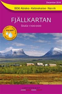 BD6 Abisko-Kebnekaise-Narvik Fjällkartan : Skala 1:100000