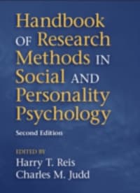 Handbook of Research Methods in Social and Personality Psychology