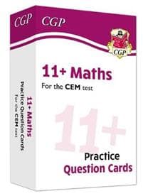 11+ CEM Maths Revision Question Cards - Ages 10-11