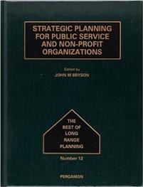 Strategic planning for public service and non-profit organizations