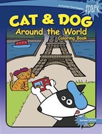 Spark Cat & Dog Around the World Coloring Book