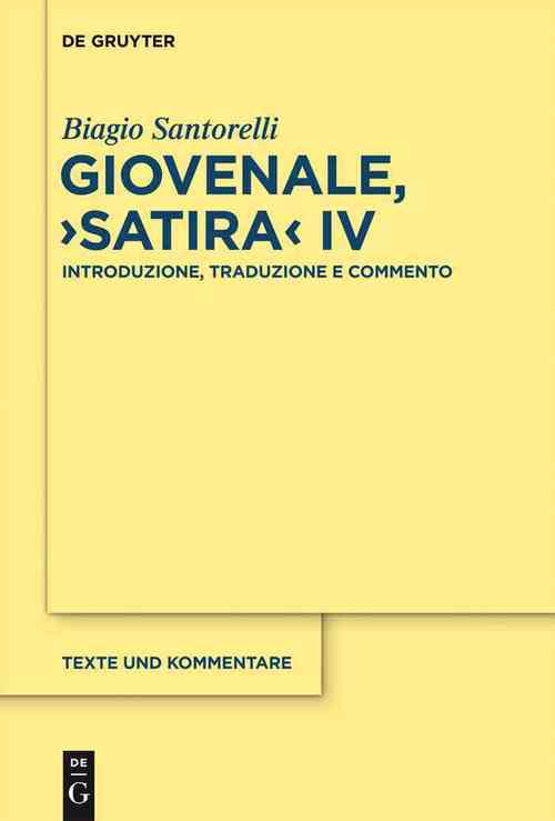 Giovenale, "satira" IV