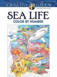 Creative Haven Sea Life Color by Number Coloring Book