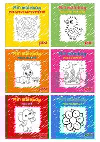 Krea Pixi®-serie 1: Male- og aktivitetsbøger (kolli 48)