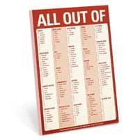 Knock Knock Pad: All Out Of Pad (with magnet)