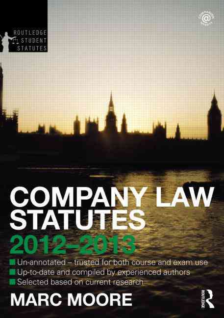 Company Law Statutes 2012-2013