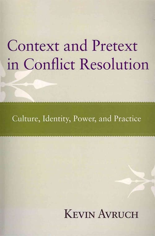 Context and Pretext in Conflict Resolution