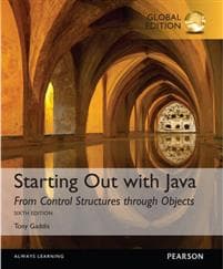 Starting Out with Java: From Control Structures through Objects, Global Edition